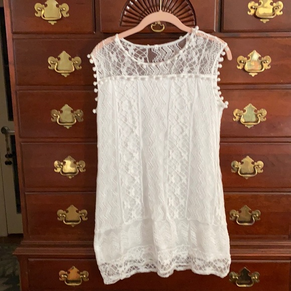 Tops - White mini dress or tunic